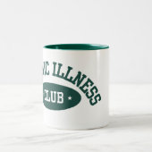 Chronic Illness Club Mug, Cute Gift for Spoonies ツートーンマグカップ (中央)