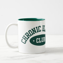 Chronic Illness Club Mug, Cute Gift for Spoonies ツートーンマグカップ