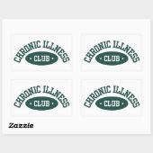 Chronic Illness Club Sticker, Disability Awareness 長方形シール (シート)