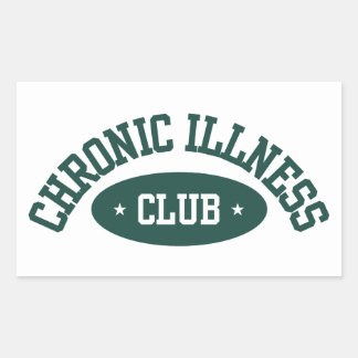 Chronic Illness Club Sticker, Disability Awareness 長方形シール