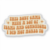 Chronic Illness & Invisible Disability Awareness シール (正面)