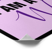 Chronic Pain Warrior (fully customizable) ポスター (角)