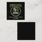 Chronically Booked & Offline Analog Reading Escape スクエア名刺 (正面/裏面)