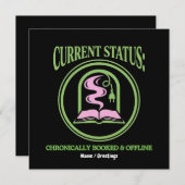 Chronically Booked & Offline Analog Reading Escape 招待状 (正面/裏面)