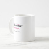Chronically Online Funny Internet Mug コーヒーマグカップ (正面左)