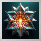 Chrono-Fractal Bloom: Ethereal Weave ポスター (正面)