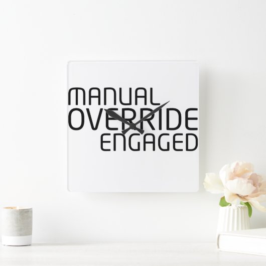 Chronological Sync Technical Clock スクエア壁時計 (ホーム)