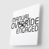 Chronological Sync Technical Clock スクエア壁時計 (傾斜)