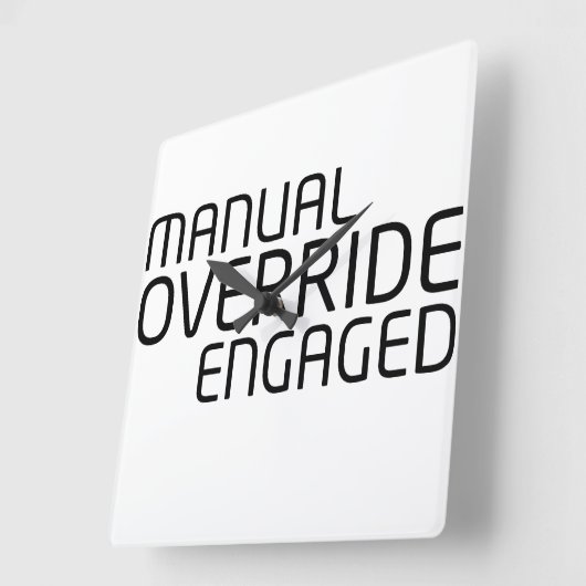 Chronological Sync Technical Clock スクエア壁時計 (傾斜)