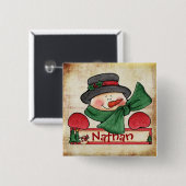 Chrtimstasのストッキングのラベルボタン 缶バッジ (正面&裏面)