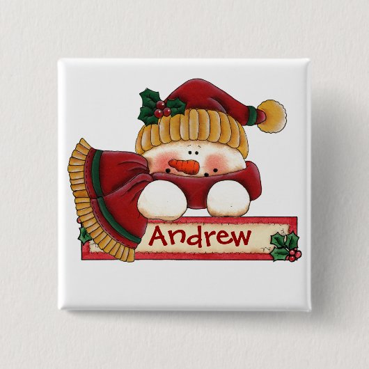 Chrtimstasのストッキングのラベルボタン 缶バッジ (正面)