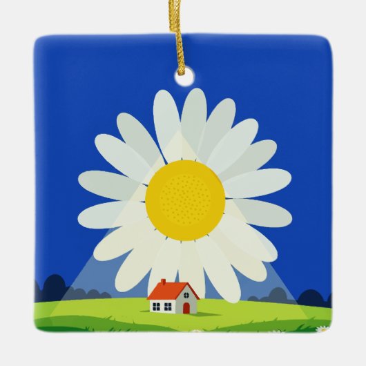 Chrysanthemum セラミックオーナメント (正面)