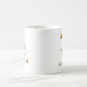Chrysanthemum Birth Month Flower コーヒーマグカップ (中央)