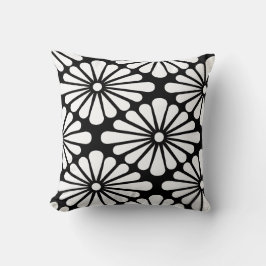 Chrysanthemum [black] - Japanese Pattern クッション