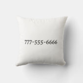 Chrysanthemum Black Line Drawing with Your Name  クッション (裏面)