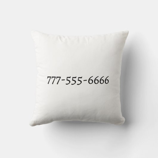 Chrysanthemum Black Line Drawing with Your Name クッション (裏面)