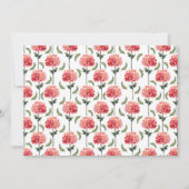 Chrysanthemum Floral Botanical Note Card ノートカード (正面)