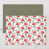 Chrysanthemum Floral Botanical Note Card ノートカード (正面/裏面)