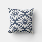 Chrysanthemum [indigo] - Japanese Pattern クッション (正面)