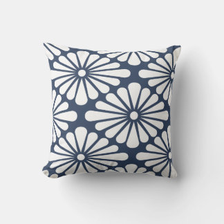 Chrysanthemum [indigo] - Japanese Pattern クッション