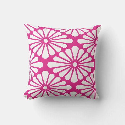 Chrysanthemum [pink] - Japanese Pattern クッション (正面)