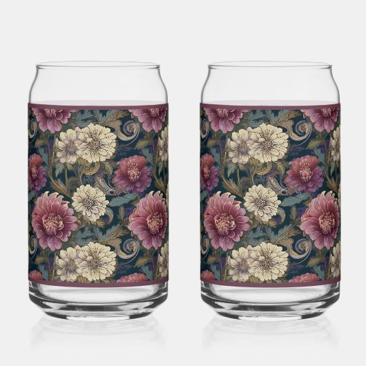 Chrysanthemum Soda Glass  ガラス缶 (正面)