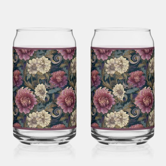 Chrysanthemum Soda Glass ガラス缶 (左)