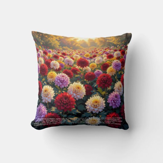 Chrysanthemum Symbolism クッション (正面)