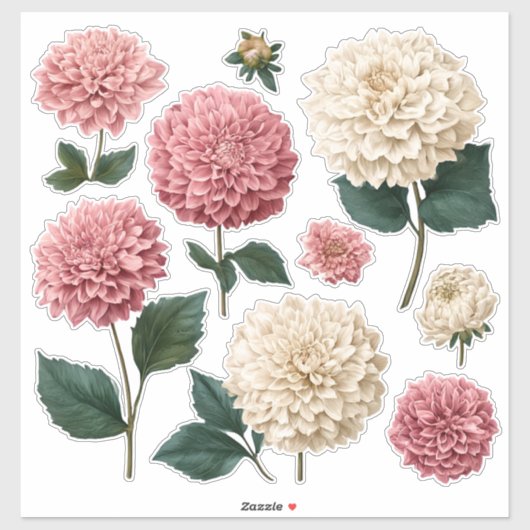 Chrysanthemum Vinyl Cut Stickers シール (シート)