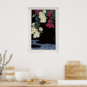 Chrysanthemums and Running Water by Ohara Koson ポスター (キッチン)