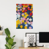 Chrysanthemums by Claude Monet ポスター (ホームオフィス)