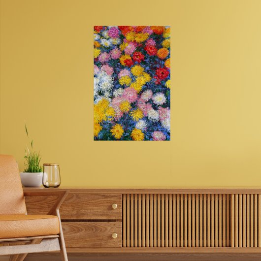 Chrysanthemums by Claude Monet ポスター (リビング2)