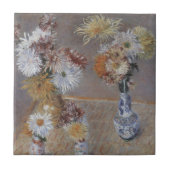 Chrysanthemums by Gustave Caillebotte タイル (正面)