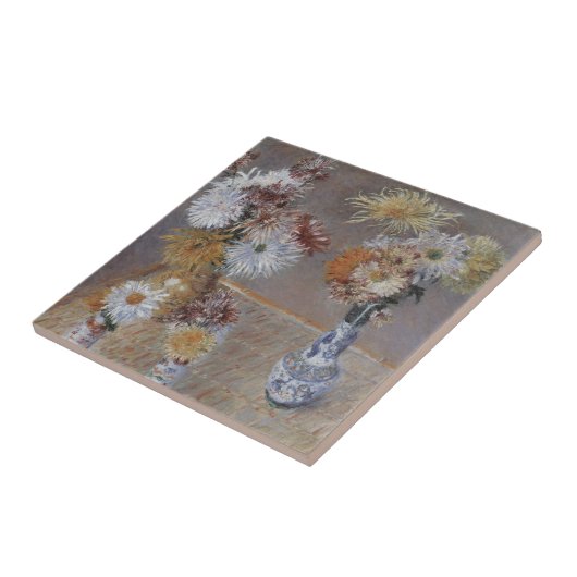 Chrysanthemums by Gustave Caillebotte タイル (側面)