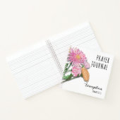 Chrysanthemums Custom Name Floral Christian Prayer ノートブック (内部)