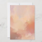 Chrysanthemums Peonies Floral 21st Birthday Party 招待状 (裏面)