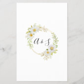 Chrysanthers Find the Guestブライダルシャワーゲームカード チラシ (裏面)