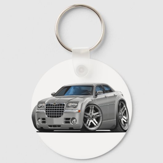 Chrysler 300 Silver Car キーホルダー (正面)