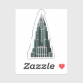 Chrysler Building Art Deco Sticker シール (シート)