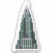 Chrysler Building Art Deco Sticker シール (正面)