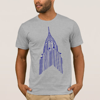 Chrysler building outline shirt tシャツ