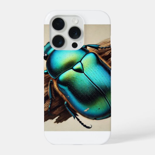 Chrysochus Beetle 210724IREF236 - Watercolor iPhoneケース (裏面)