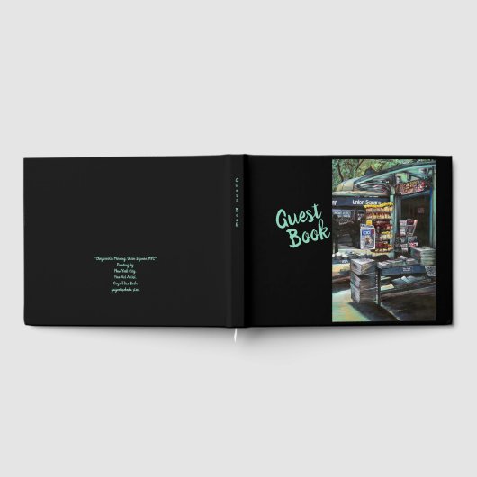 Chrysocolia Morning, Union Square, NYC ゲストブック (全面)