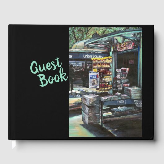 Chrysocolia Morning, Union Square, NYC ゲストブック (正面)