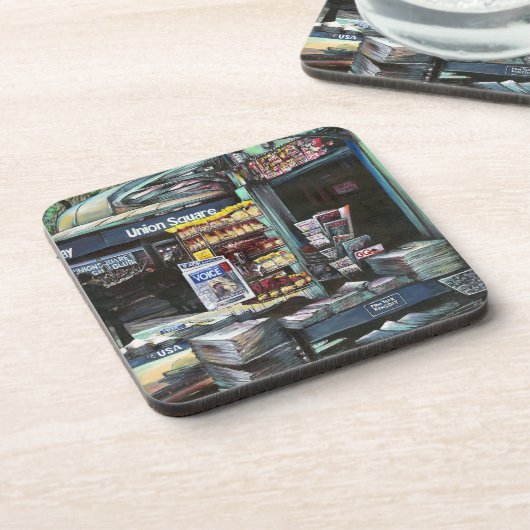 Chrysocolia Morning, Union Square, NYC コースター (左側)