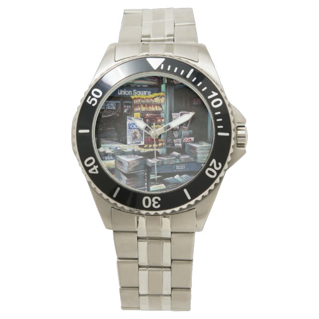 Chrysocolia Morning, Union Square, NYC 腕時計 (正面)