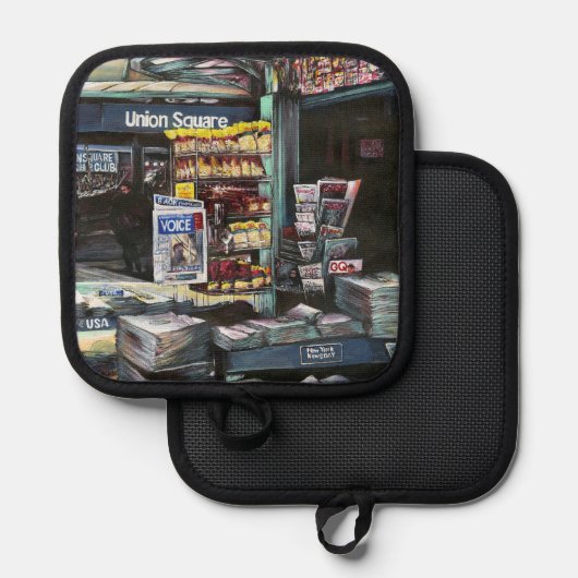 Chrysocolia Morning, Union Square, NYC 鍋敷き (正面/裏面)