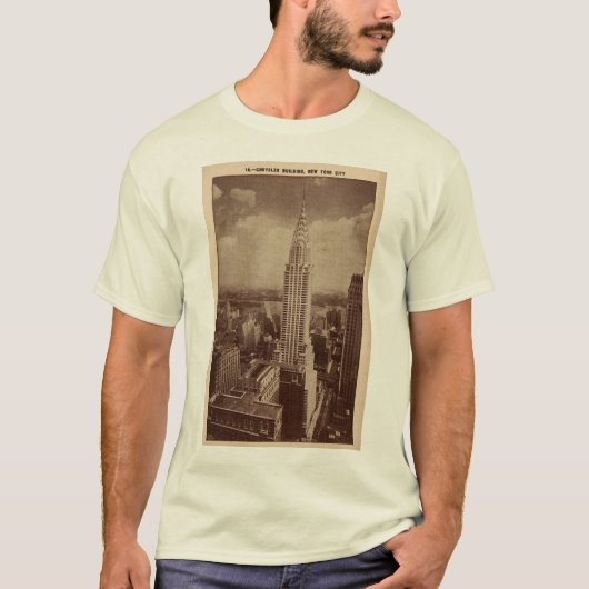 Chrystlerの建物 Tシャツ (正面)
