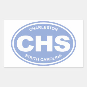 CHS (チャールストンSC) 長方形シール