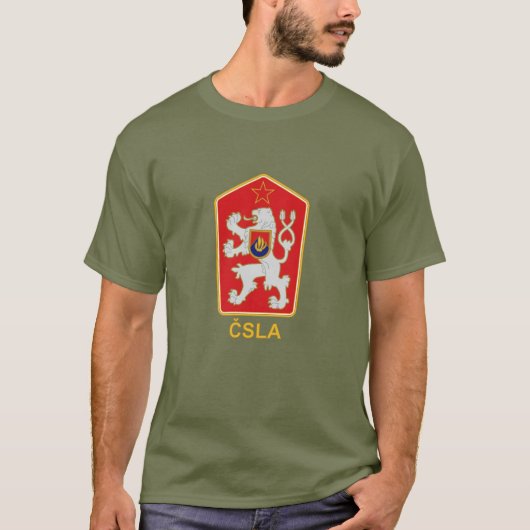 CHSLA – チェコスロヴァキア人民軍エンブレムTシャツ Tシャツ (正面)